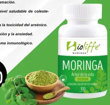 Cápsulas de Moringa Premium Bioliffe